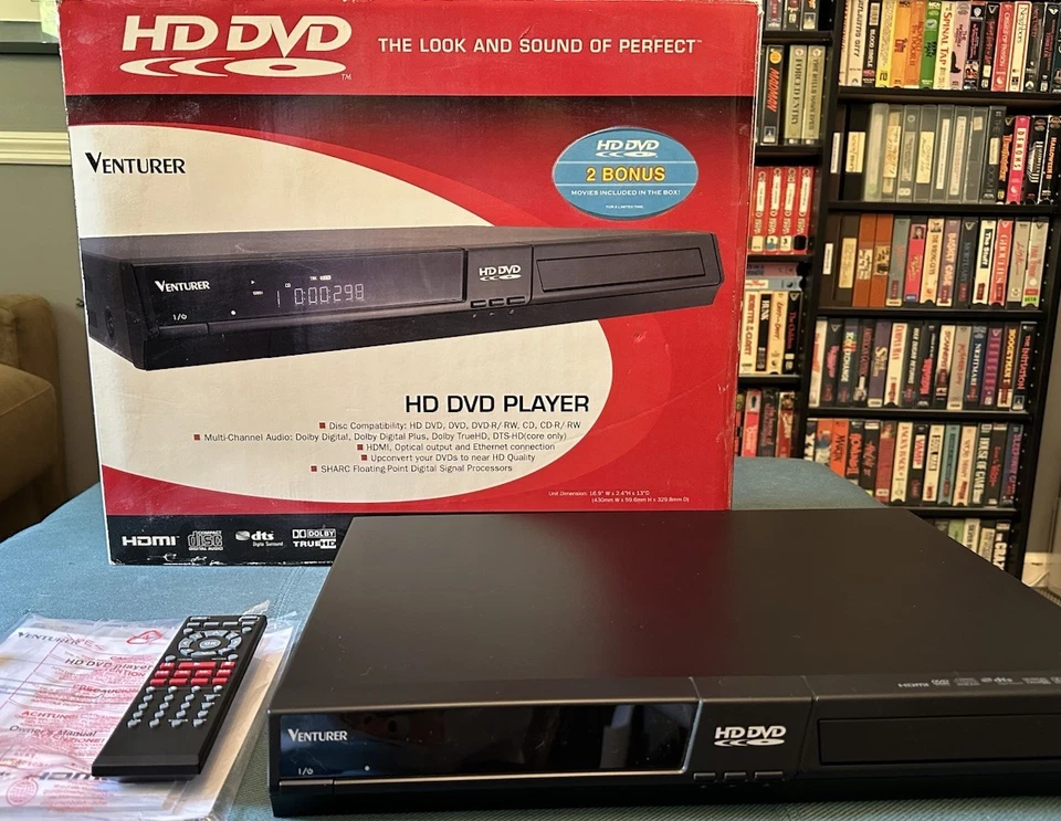 Venturer SHD7000 HD-DVD ¡Reproductor! Mando a distancia, manual y caja! (Similar a Toshiba HD-A3) Foto 1 de 4