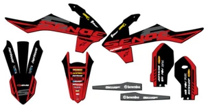 2021-2024 MC 85 RAVEN Black Senge Graphics Kit Compatible with GASGAS - Foto 1 di 10
