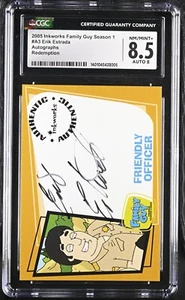 Family Guy Season 1 A3 signed ERIK ESTRADA CGC Graded 8.5 CHIPS - Picture 1 of 2