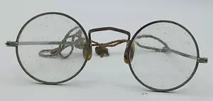Seltene antike Silber Brille mit Sehstärke Blumen Ohr hält sind Seile 7 Gramm - Bild 1 von 7