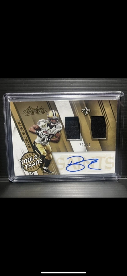 2016 Absolute Brandin Cooks Tools Of The Trade #30 *Patch Auto* #’d/50 - Image 1 of 2