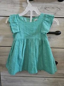 VESTIDO BEBÉ NIÑA GATO Y JACK TALLA 6-9 Meses Verde 2 Piezas - Imagen 1 de 7