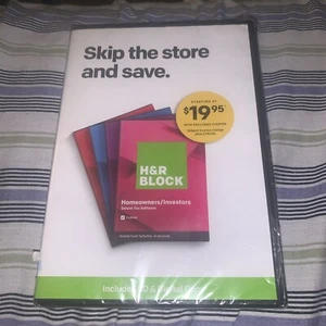 New H&R Block Tax Software Deluxe 2019 Homeowners Investors Federal - Picture 1 of 2