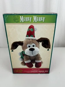Cracker Barrel Animado Aleta Perro Orejas Canto Baile Me SIENTO BIEN Navidad NUEVO - Imagen 1 de 4