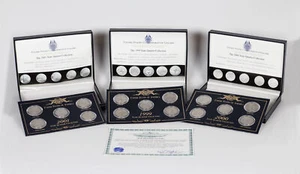 Set of Three 1999-2001 USCG Five State Quarter Collections (15 Coins) with COAs - Picture 1 of 8