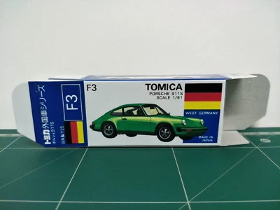 REPRODUCTION BOX for Tomica Blue Box No.F3 Porsche 911S - Image 1 of 4