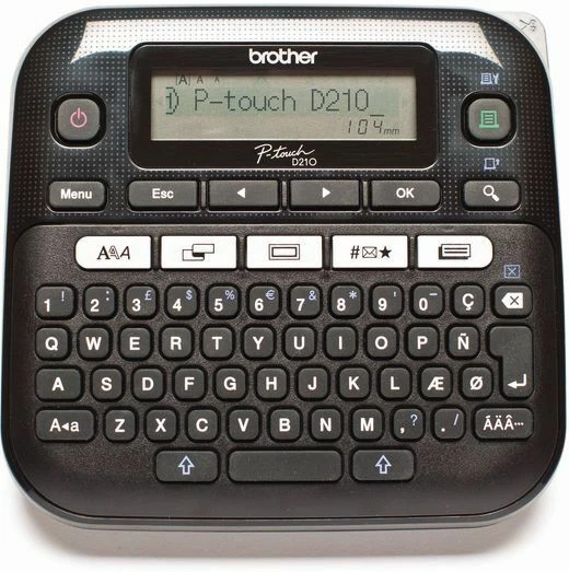 Brother P-touch D210 Desktop Beschriftungsgerät Schwarz 14 Schriftarten NEU OVP - Bild 1 von 1