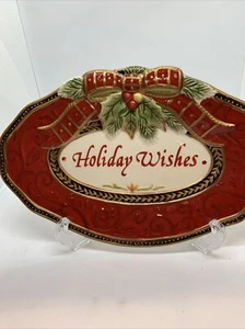 Fitz And Floyd Holiday Wishes Teller - Bild 1 von 6