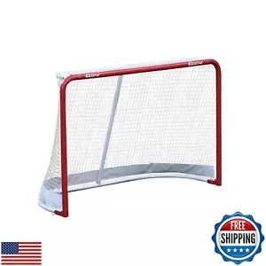 EZGoal Hockey Folding Pro Goal, 2-Inch, Red/White – On Goal Net,67708 - Picture 1 of 5