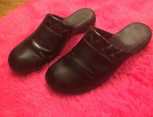 Dr. Scholl's Shoes Womens Open Back Clogs Size 7 Black Mules Casual Nursing