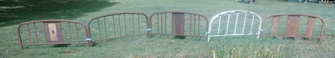 Vtg iron Beds Repurposed for Rustic Fence Patio Animal Pen (Local Pick up) Cover