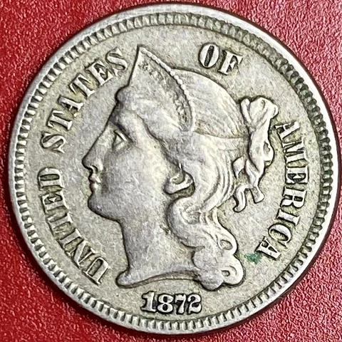 1872 THREE CENT NICKEL Cover