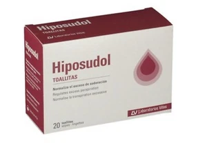 HIPOSUDOL ANTIPERSPIRANT. 20 Wipes. Same as Perspirex - Picture 1 of 1
