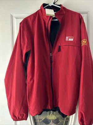 NEW USC Cutter & Buck Red Zip Front Mens Large Jacket - Image 1 of 4