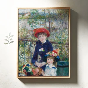 Zwei Schwestern (auf der Terrasse) von Pierre-Auguste Renoir Giclée-Leinwanddruck - Bild 1 von 6