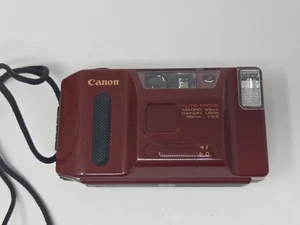 Canon Sprint analoge Kompaktkamera 35 mm – rot – Autofokus Objektiv 35 mm f/3,5 - Bild 1 von 12