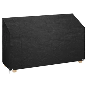 Bench Cover Black PE 210x70x70/88cm Water & UV Resistant 8 Eyelets w/rope lock. - Picture 1 of 5