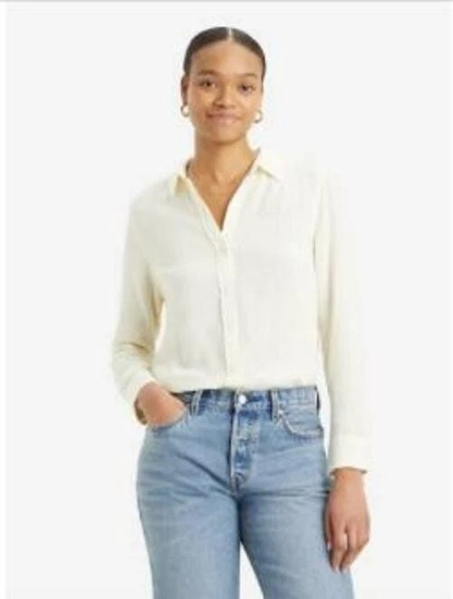 Camisa Levi's Clásica Lino S - Amarillo/Sabana Rayas Anís Flor Lino Foto 1 de 1