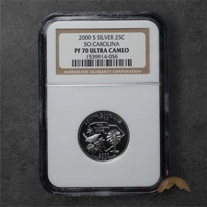 2000-S Proof Silver South Carolina State Quarter 25C - NGC PF70 UCAM - San Fran  - Picture 1 of 2