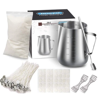Candle Making Kit, Soy Wax DIY Candle Craft Tools Including Pouring Pot, Wick... - Image 1 of 4