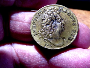 High Grade JETON LAITON LOUIS XIV / VETERES REVOCABIT ARTES 1699 RARE R2 K1 - Bild 1 von 2