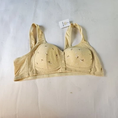 Sujetadores Margarita para Mujer Mayor 48 Cómodos Botones Delanteros Flor Amarilla Fácil Cierre Foto 1 de 4