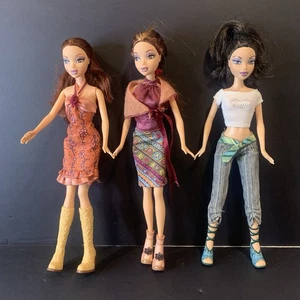 Lote de 3 muñecas My Scene 1999 Chelsea, Nolee con ropa y zapatos - Imagen 1 de 15