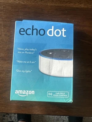 Amazon Echo Dot (2nd Generation) Smart Speaker w/Alexa White. New-Factory Sealed - Image 1 of 4