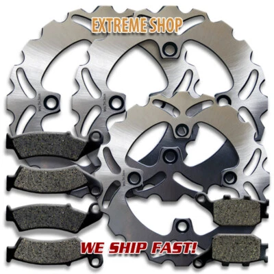 Front Rear Brake Rotor + Pads for Honda XL600 Transalp (97-99) XL650 (2000-2007) - Image 1 of 2