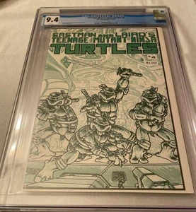 Teenage Mutant Ninja Turtles #4 CGC 9.4 1st Print 1985 Mirage TMNT - Picture 1 of 2