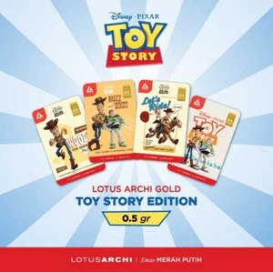 Tarjeta de barra de oro de 0,5 gramos Toy Story película Disney edición limitada oficial - Imagen 1 de 5