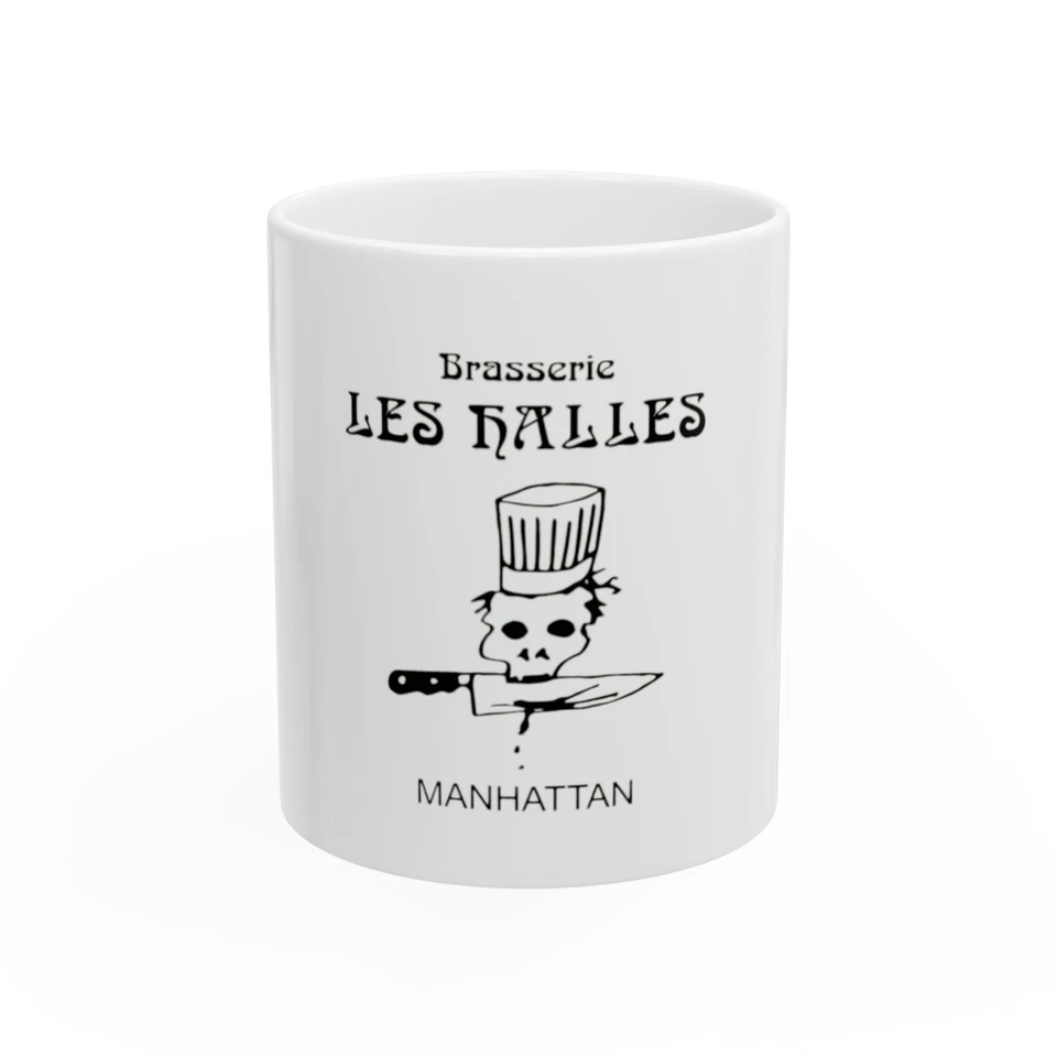 FIRSTFLOORFRONT La Brasserie les Halles Restaurant New York City coffee Ceramic Mug 11oz