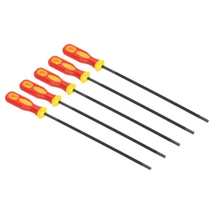 Feile für kettensäge 5 Pack 3/16" (4.8Mm) Runde Rot Gelb - Bild 1 von 6
