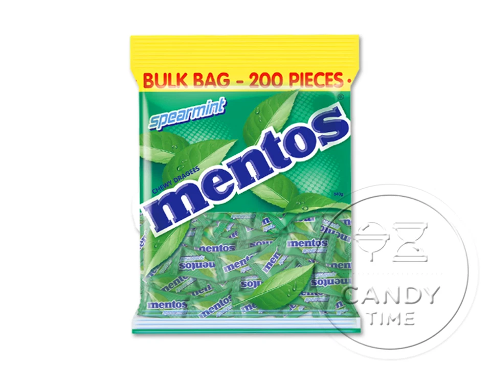 Mentos Spearmint 540g Bulk 200pc Bag Pillow Pack - image 1 of 1