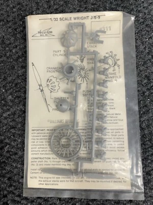 1/32 Williams Bros No 311 Wright J-6-9 Engine Kit Factory Packaging NOS - Image 1 of 3