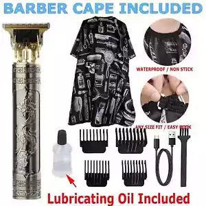 Barber Cape for Men Hair Clipper Cutting Timmer Waterproof Professional Salon - Picture 1 of 12