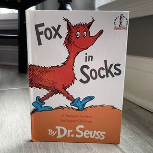 FOX IN SOCKS BY DR. SEUSS 1965 GROLIER BOOK CLUB EDITION HARDCOVER f3 - Picture 1 of 21