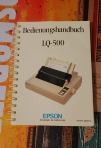 Epson LQ-500 Original Handbuch Bedienungshandbuch (deutsch) (C64) - Imagen 1 de 2