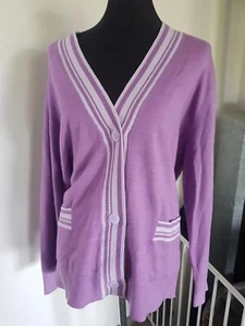 Strickjacke Cardigan ~ Gr L/XL ~ NEU Lila - Bild 1 von 5