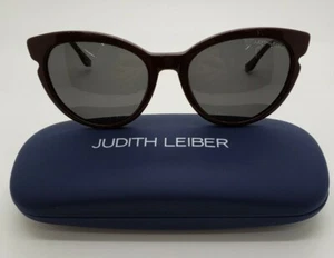 JUDITH LEIBER VIRTUOSO CRIMSON WOMEN SUNGLASSES FRAMES 52-19-140 NEW w. CASE!!! - Picture 1 of 7
