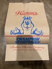 Hamm’s Beer Bear Brown Paper Bag Champion Sportsman Sports Sign Hockey Football