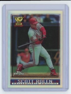 1998 Topps Chrome Refractor Scott Rolen Baseball Card #25