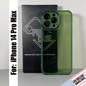 Funda para iPhone 14 Pro Max - Translúcida Verde Oliva | Protección Lente Cámara - Imagen 1 de 15