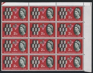 21⁄2d 1962 npy (0) bloque de variedad constante. SG 631 - Imagen 1 de 1