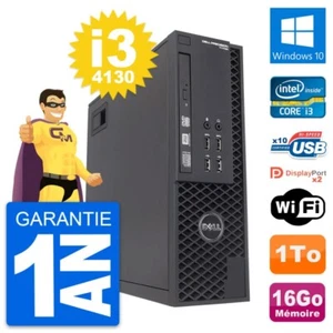 PC DELL T1700 SFF Intel Core i3-4130 RAM 16Go Festplatte 1To Windows 10 Wifi - Bild 1 von 6