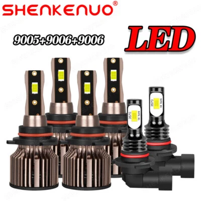 Для Chrysler PT Cruiser 2001-2005 6 X светодиодные фары дальнего ближнего света + противотуманные фары США - Изображение 1 из 4