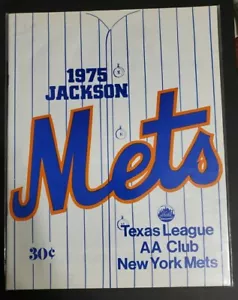 1975 Jackson Mets Texas League AA Club Programm MIRACLE METS & HOF'S PIctured - Bild 1 von 8