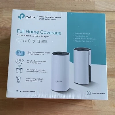 TP-LINK Deco W2400 2 Port 100 Mbps Wireless Router New Sealed - Image 1 of 3