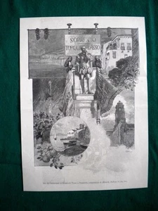 Sorrento 1895 - III Centenario di Torquato Tasso, composizione di E. Dalbono - Picture 1 of 1