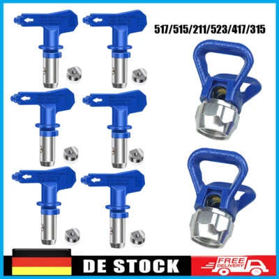 MARKENLOS Airless FarbdüSen Satz, Umkehrbare SprüHspitzen Luftlos FarbspritzdüSenspitzenf